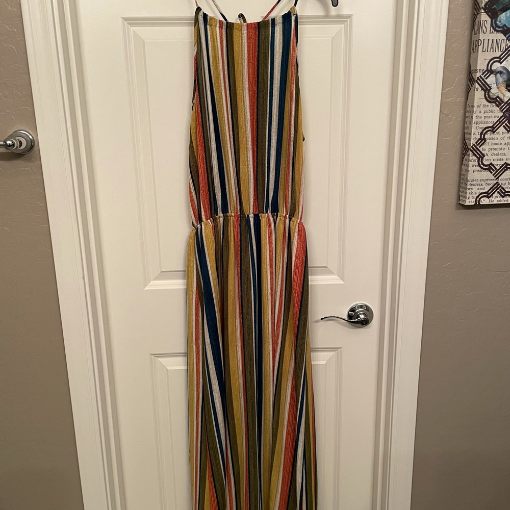 Unique multicolored tank dress